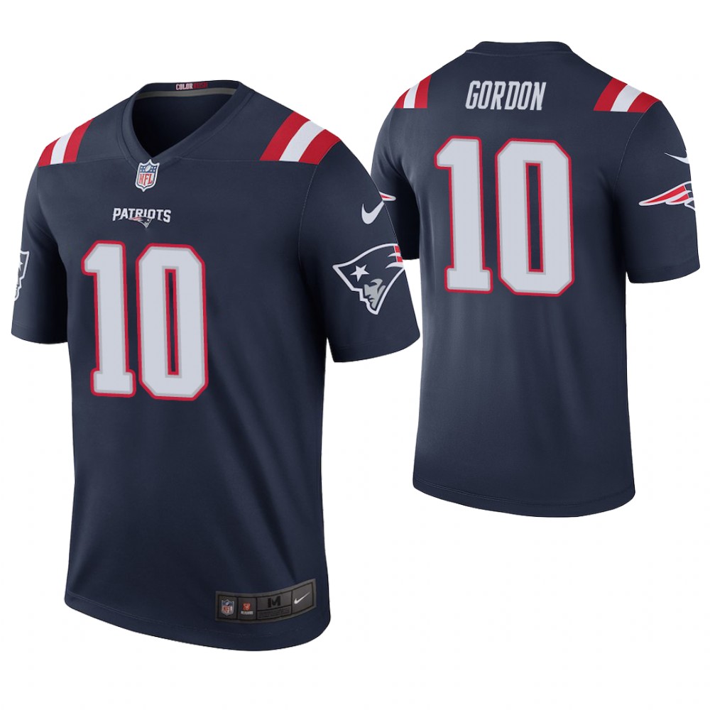 Men's New England Patriots #10 Josh Gordon Navy Color Rush Limited Stitched NFL Jersey