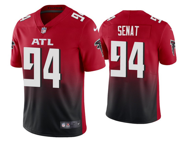 Men's Atlanta Falcons #94 Deadrin Senat 2020 Red Vapor Untouchable Limited Stitched NFL Jersey