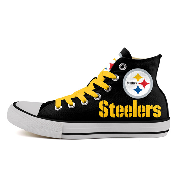 Men's NFL Pittsburgh Steelers Repeat Print High Top Sneakers 001