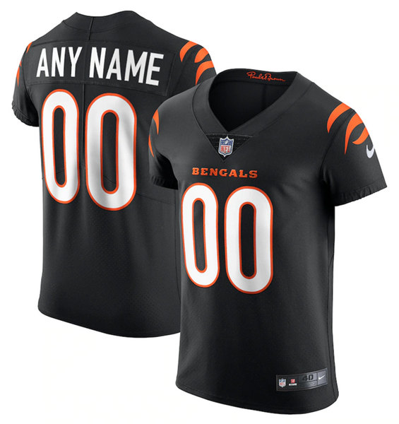 Men's Cincinnati Bengals Customized Name Black Vapor Untouchable Limited Stitched Jersey