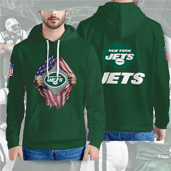 Men's New York Jets Green 3D Trending T-Shirt NFL Hoodie