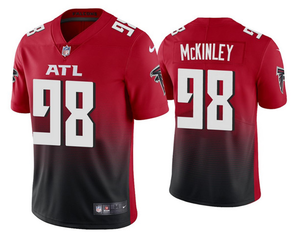Men's Atlanta Falcons #98 Takkarist McKinley 2020 Red Vapor Untouchable Limited Stitched NFL Jersey