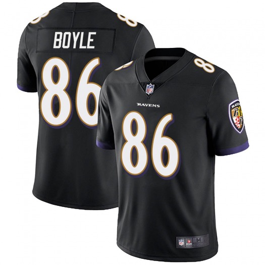 Men's Baltimore Ravens #86 Nick Boyle Black Vapor Untouchable Limited NFL Jersey