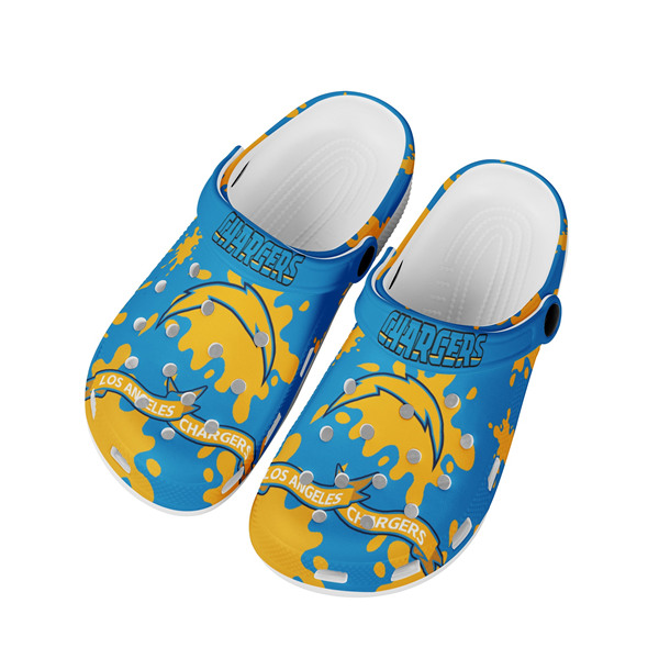 Men's Los Angeles Chargers Bayaband Clog Shoes 004