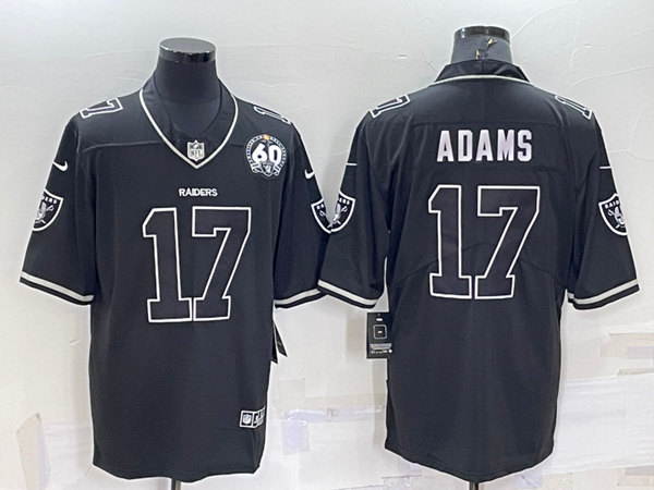 Men's Las Vegas Raiders #17 Davante Adams Black Shadow Vapor Limited Stitched Jersey