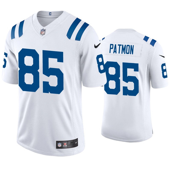 Men's Indianapolis Colts #85 Dezmon Patmon White Stitched Jersey