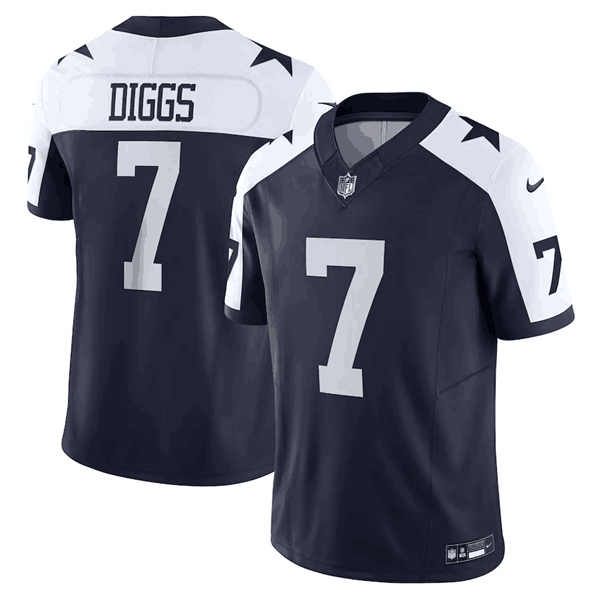 Men's Dallas Cowboys #7 Trevon Diggs Navy 2023 F.U.S.E. Limited Stitched Football Jersey