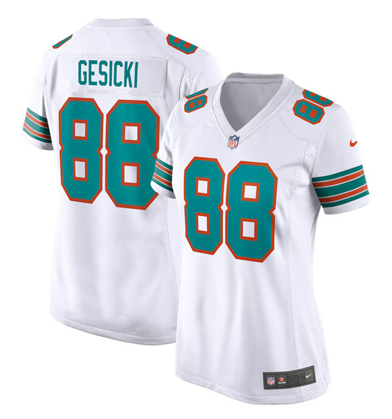Women's Miami Dolphins ACTIVE PLAYER Custom White Limited Stitched Jersey(Run Smaller)