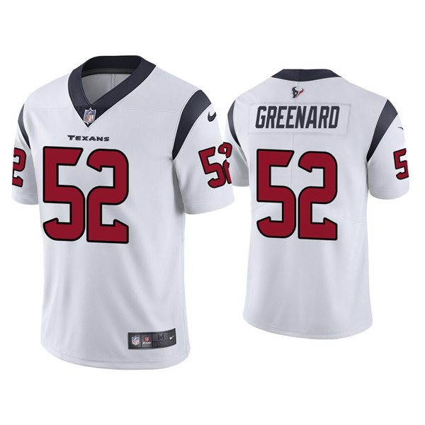 Men's Houston Texans #52 Jonathan Greenard White Vapor Untouchable Limited Stitched Jersey