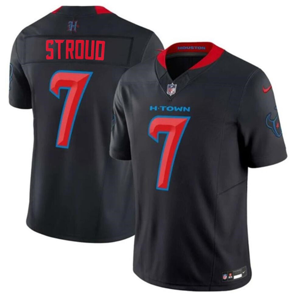 Men's Houston Texans #7 C.J. Stroud Navy 2024 2nd Alternate F.U.S.E Vapor Football Stitched Jersey