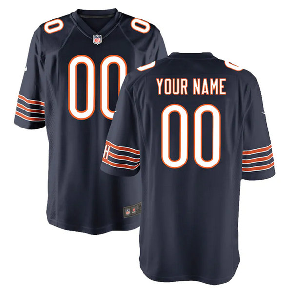 Youth Chicago Bears ACTIVE PLAYER Custom Navy Stitched Game Jersey