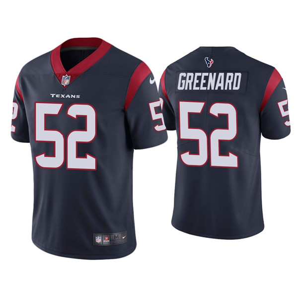 Men's Houston Texans #52 Jonathan Greenard Navy Vapor Untouchable Limited Stitched Jersey