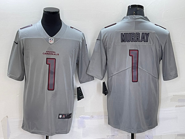 Men's Arizona Cardinals #1 Kyler Murray Gray Atmosphere Fashion Stitched Jersey