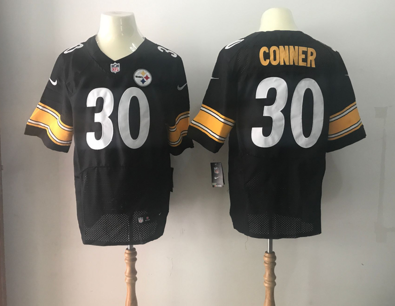 Men's Pittsburgh Steelers #30 James Conner Nike Black 2017 Elite Stitched NFL Jersey