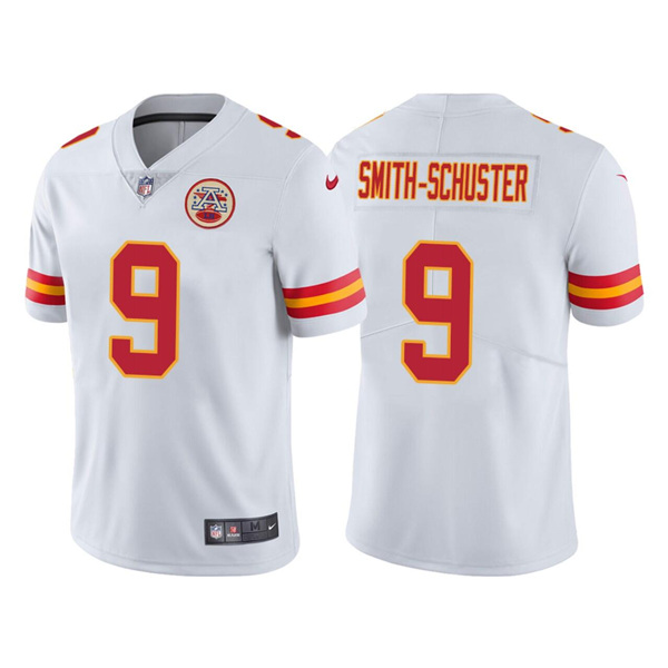 Men's Kansas City Chiefs #9 JuJu Smith-Schuster 2022 White Limited Stitched Jersey