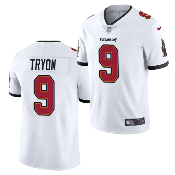 Men's Tampa Bay Buccaneers #9 Joe Tryon 2021 NFL Draft White 2021 Vapor Untouchable Limited Stitched Jersey