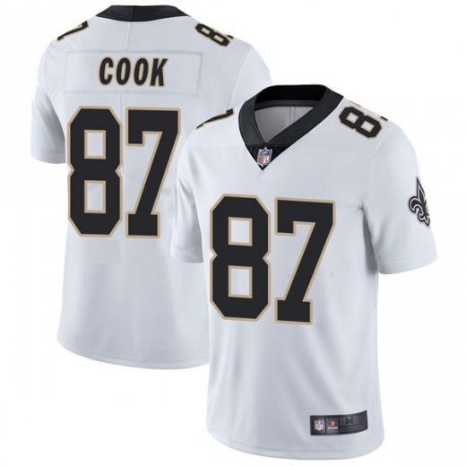 Men's New Orleans Saints #87 Jared Cook White Vapor Untouchable Limited Stitched NFL Jersey