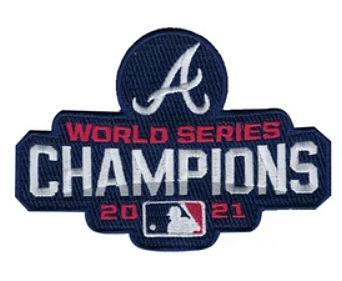 Atlanta Braves 2021 Red World Series Champions Embroidered Patch