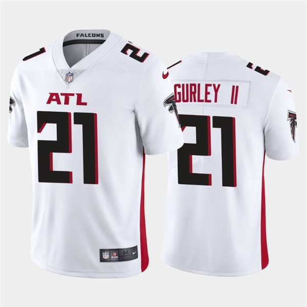 Men's Atlanta Falcons #21 Todd Gurley II 2020 White Vapor Untouchable Limited Stitched NFL Jersey