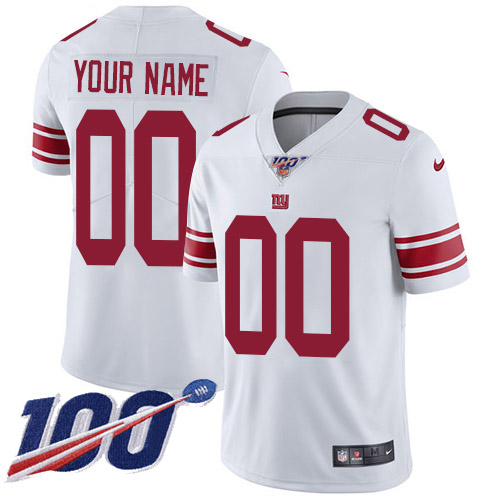 Men's Giants 100th Season ACTIVE PLAYER White Vapor Untouchable Limited Stitched NFL Jersey