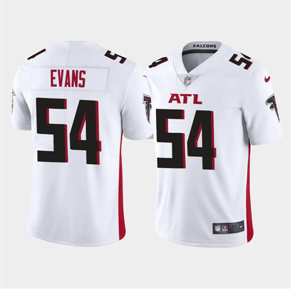 Men's Atlanta Falcons #54 Rashaan Evans White Vapor Untouchable Stitched Football Jersey