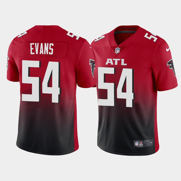 Men's Atlanta Falcons #54 Rashaan Evans Red Vapor Untouchable Stitched Football Jersey