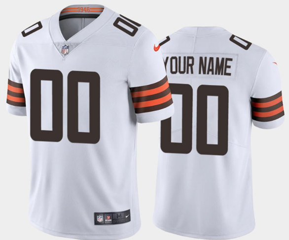 Youth Cleveland Browns ACTIVE PLAYER Custom White Vapor Untouchable Limited Stitched Jersey