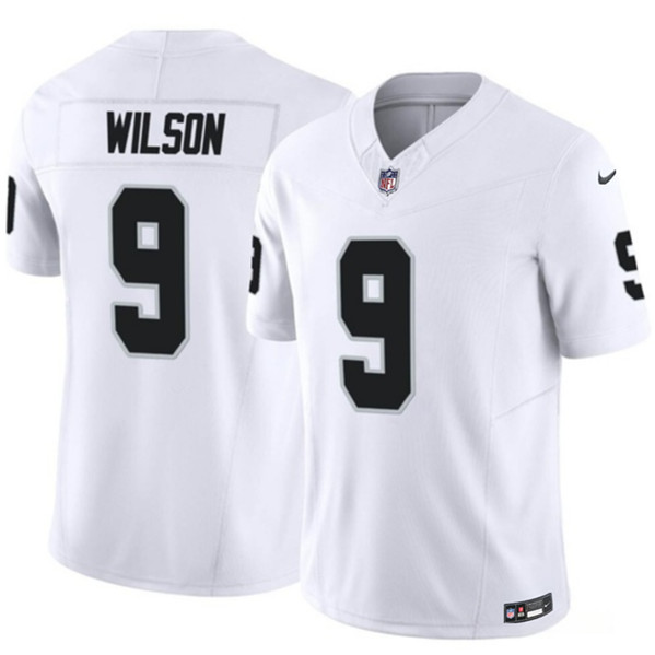 Men's Las Vegas Raiders #9 Tyree Wilson White 2023 F.U.S.E Vapor Untouchable Stitched Football Jersey
