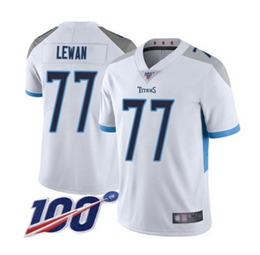 Men's Tennessee Titans #77 Taylor Lewan White Vapor Untouchable Limited Stitched Football Jersey