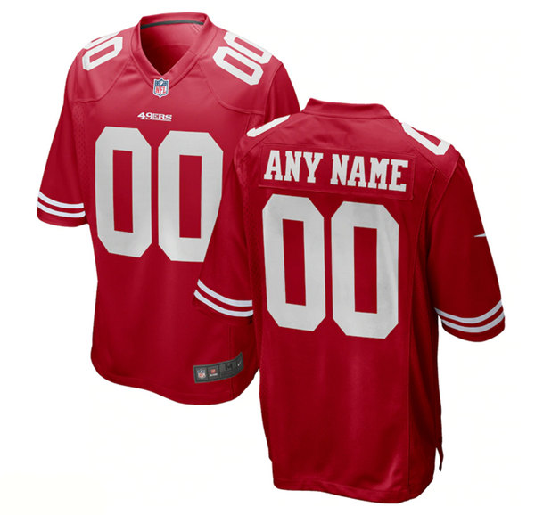 Youth San Francisco 49ers ACTIVE PLAYER Custom Red Stitched Game Jersey