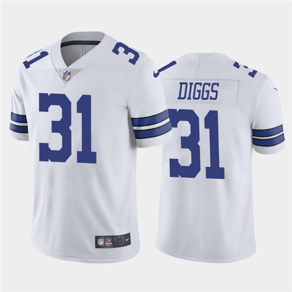 Men's Dallas Cowboys #31 Trevon Diggs 2020 White Active Player Custom