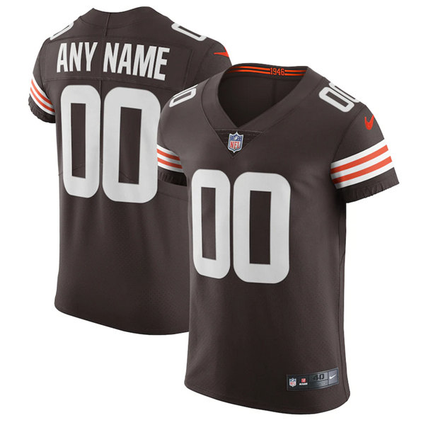 Men's Cleveland Browns Customized Brown Vapor Stitched Football Jersey