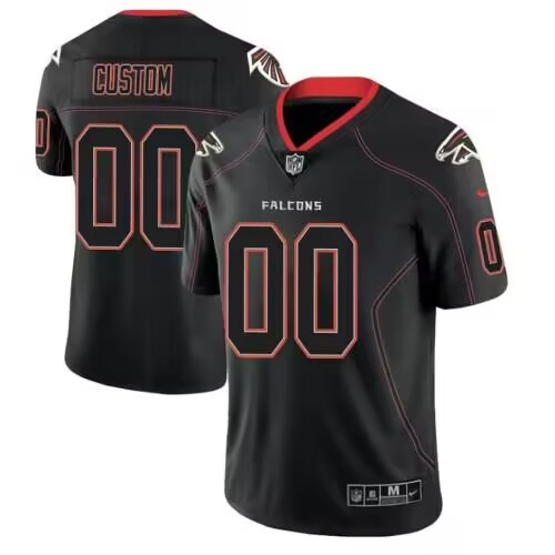 Men's Atlanta Falcons ACTIVE PLAYER Custom Black Football Stitched Jersey
