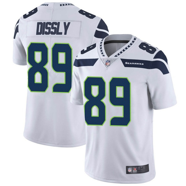 Men's Seattle Seahawks #89 Will Dissly White Vapor Untouchable Limited Stitched NFL Jersey
