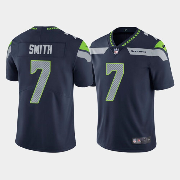 Men's Seattle Seahawks #7 Geno Smith Navy Vapor Untouchable Limited Stitched Jersey
