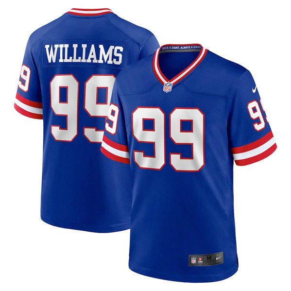 Men's New York Giants #99 Leonard Williams Royal Stitched Game Jersey
