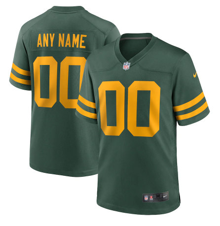 Men's Green Bay Packers ACTIVE PLAYER Custom 2021 Green Stitched Jersey