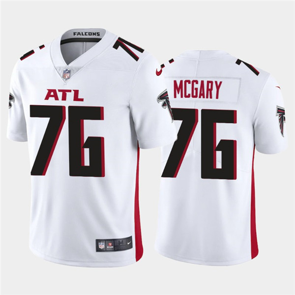 Men's Atlanta Falcons #76 Kaleb McGary 2020 White Vapor Untouchable Limited Stitched NFL Jersey