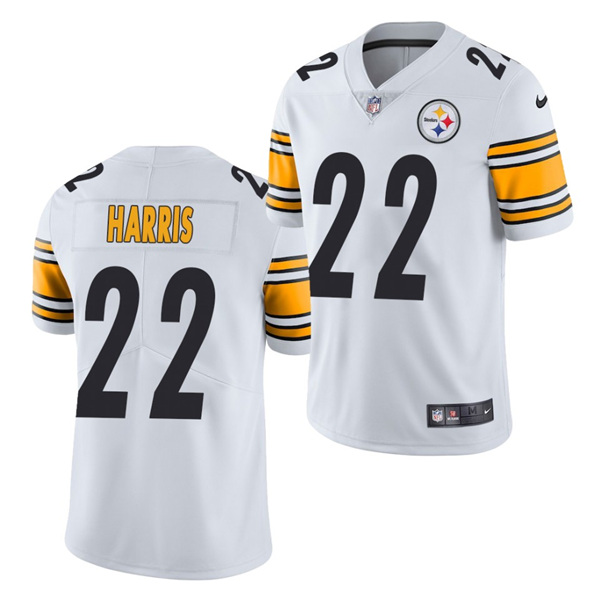 Men's Pittsburgh Steelers #22 Najee Harris White 2021 Vapor Untouchable Limited Stitched NFL Jersey (Check description if you want Women or Youth size)