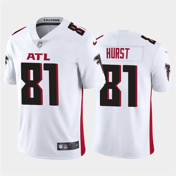 Men's Atlanta Falcons #81 Hayden Hurst 2020 White Vapor Untouchable Limited Stitched NFL Jersey