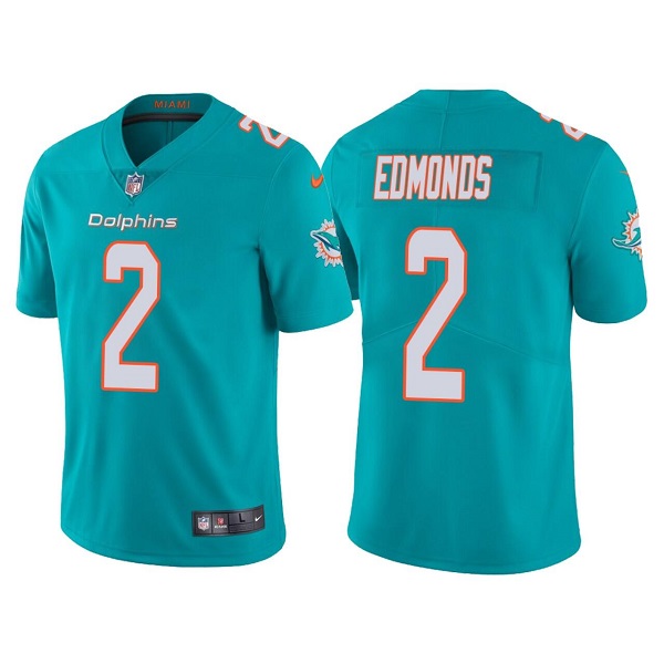 Men’s Miami Dolphins #2 Chase Edmonds Aqua Vapor Untouchable Limited Stitched Football Jersey