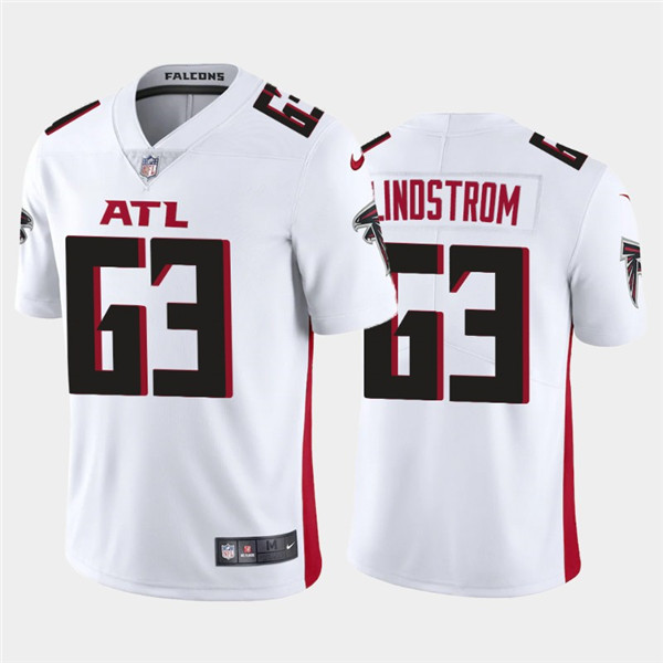 Men's Atlanta Falcons #63 Chris Lindstrom 2020 White Vapor Untouchable Limited Stitched NFL Jersey