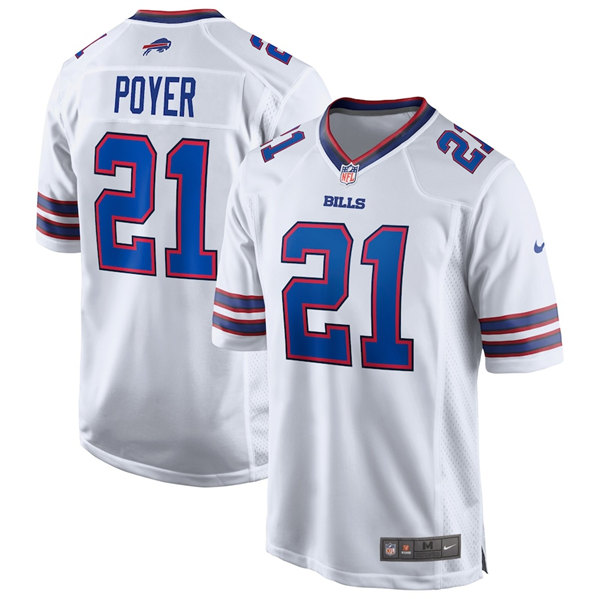 Men's Buffalo Bills #21 Jordan Poyer White Stitched Game Jersey