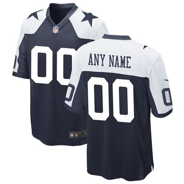 Men's Dallas Cowboys ACTIVE PLAYER Custom Navy Stitched Game Jersey