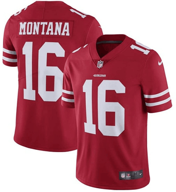 Men's San Francisco 49ers #16 Joe Montana Limited Stitched NFL Jersey