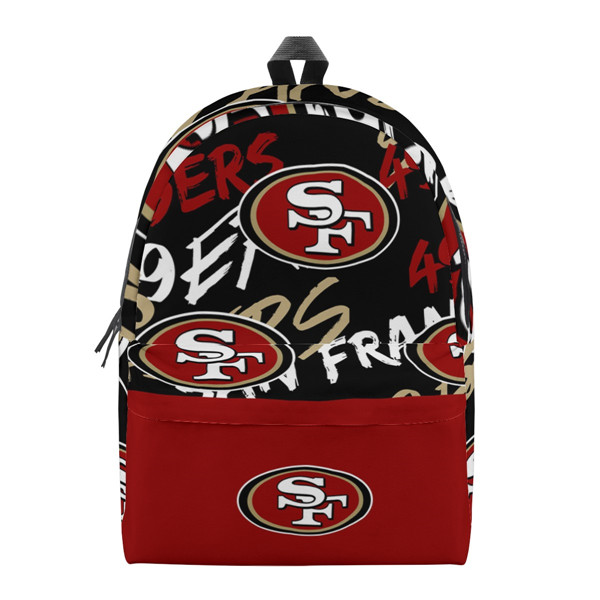 San Francisco 49ers All Over Print Cotton Backpack 001