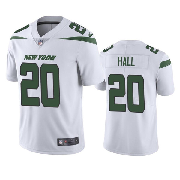 Men's New York Jets #20 Breece Hall 2022 White Vapor Untouchable ...