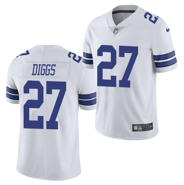 Men's Dallas Cowboys #27 Trevon Diggs White Vapor Limited Stitched NFL Jersey