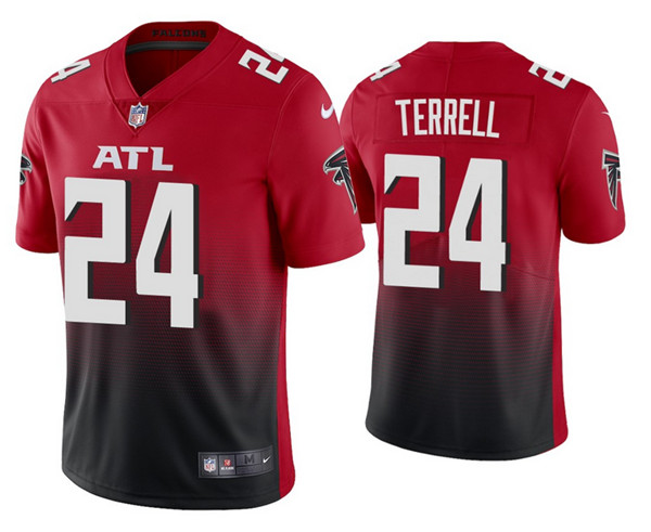 Men's Atlanta Falcons #24 A.J. Terrell 2020 Red Vapor Untouchable Limited Stitched NFL Jersey