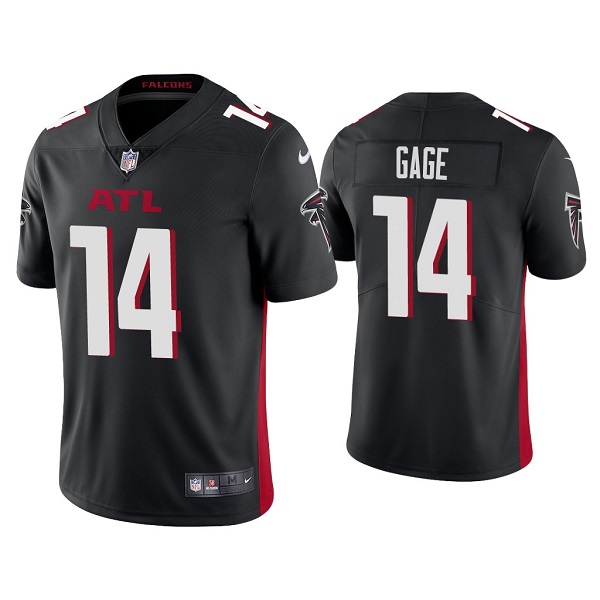 Men's Atlanta Falcons #14 Russell Gage Black Vapor Untouchable Limited Stitched Jersey